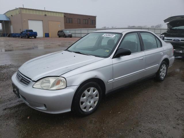 2HGEJ6611YH514146 - 2000 HONDA CIVIC BASE SILVER photo 1