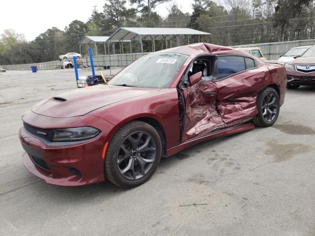 2C3CDXHG5KH578786 - 2019 DODGE CHARGER GT MAROON photo 1