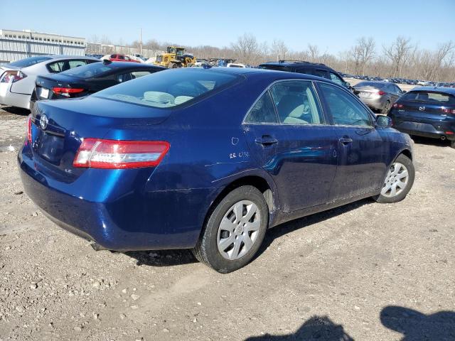 4T1BF3EK3AU528897 - 2010 TOYOTA CAMRY BASE BLUE photo 3