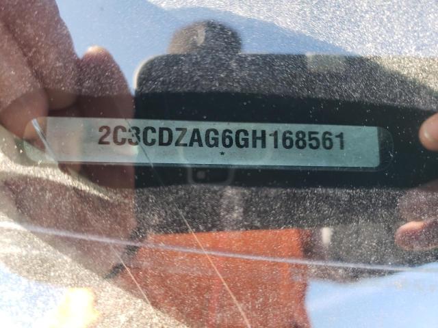 2C3CDZAG6GH168561 - 2016 DODGE CHALLENGER SXT GRAY photo 12