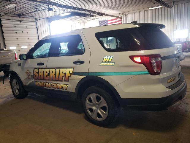 1FM5K8AR6JGB81010 - 2018 FORD EXPLORER POLICE INTERCEPTOR თეთრი ფოტო 2