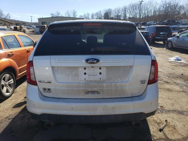 2FMDK4JC7DBA25313 - 2013 FORD EDGE SEL WHITE photo 6