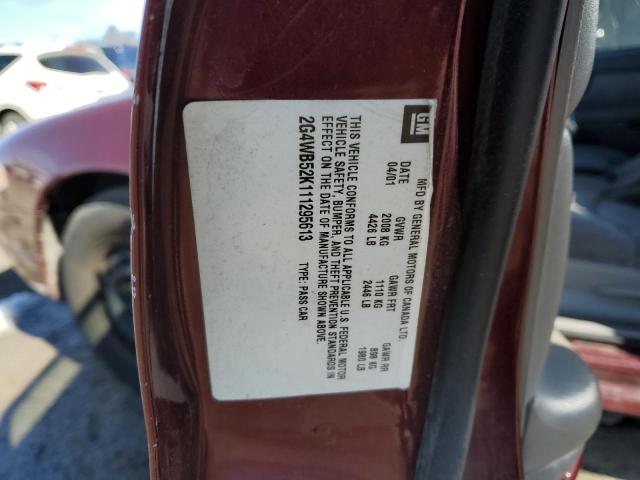 2G4WB52K111295613 - 2001 BUICK REGAL LS MAROON photo 12