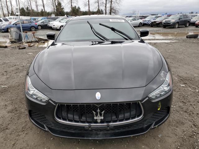 ZAM57XSA4E1125127 - 2014 MASERATI GHIBLI BLACK photo 5