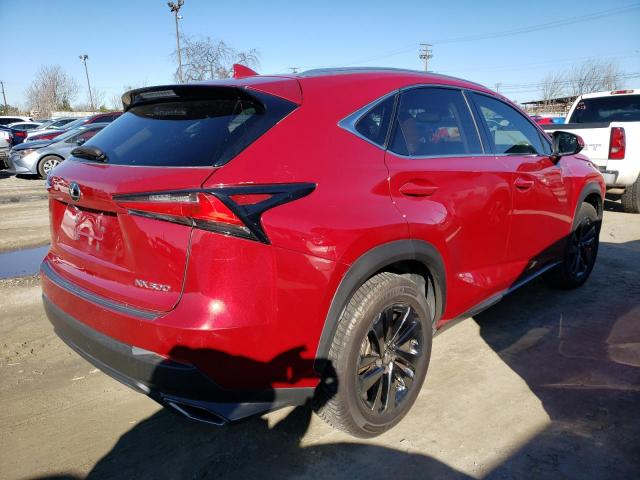 JTJYARBZ4K2155932 - 2019 LEXUS NX 300 BASE წითელი ფოტო 3