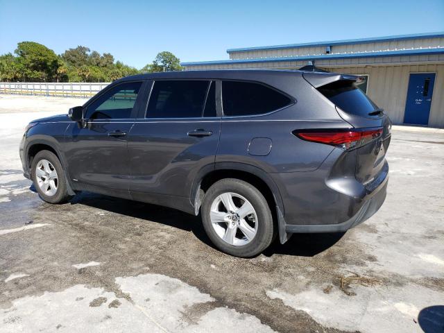 5TDBBRCH9PS125479 - 2023 TOYOTA HIGHLANDER HYBRID LE GRAY photo 2