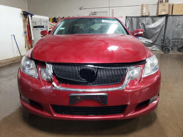 JTHBC96S885015629 - 2008 LEXUS GS 450H RED photo 5