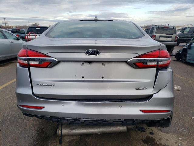 3FA6P0LU2LR145183 - 2020 FORD FUSION SE SILVER photo 6