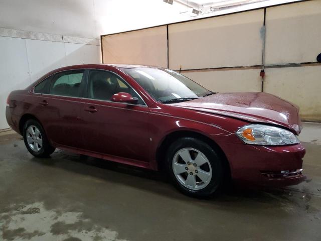 2G1WT57K391279606 - 2009 CHEVROLET IMPALA 1LT MAROON photo 4