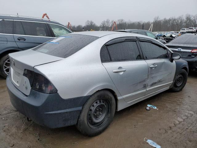 2HGFA16548H326814 - 2008 HONDA CIVIC LX SILVER photo 3