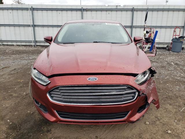 3FA6P0K90ER204778 - 2014 FORD FUSION TITANIUM RED photo 5