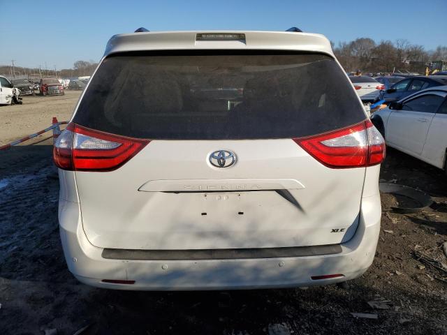 5TDYK3DC3GS711427 - 2016 TOYOTA SIENNA XLE WHITE photo 6