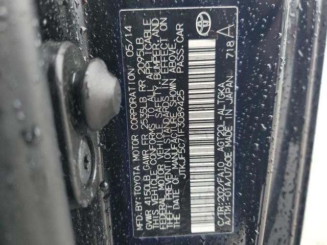 JTKJF5C71F3089425 - 2015 TOYOTA SCION TC 黑色 照片 12