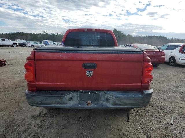 1D7HE22K66S604623 - 2006 DODGE DAKOTA ST RED photo 6