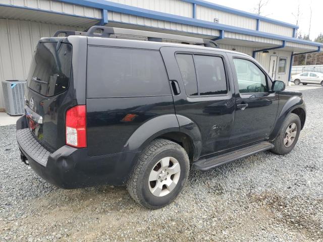 5N1AR18B18C601526 - 2008 NISSAN PATHFINDER S BLACK photo 3