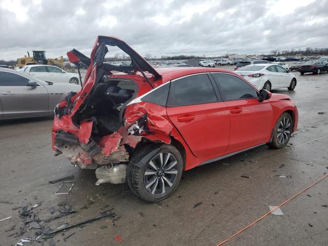 19XFL1H78NE001839 - 2022 HONDA CIVIC EXL წითელი ფოტო 3
