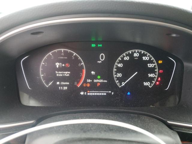 19XFL1H78NE001839 - 2022 HONDA CIVIC EXL წითელი ფოტო 9