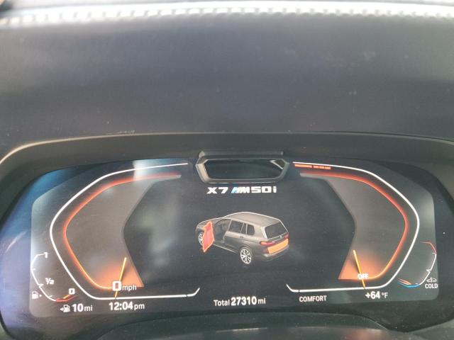 5UXCX6C03M9F77969 - 2021 BMW X7 M50I BLACK photo 9