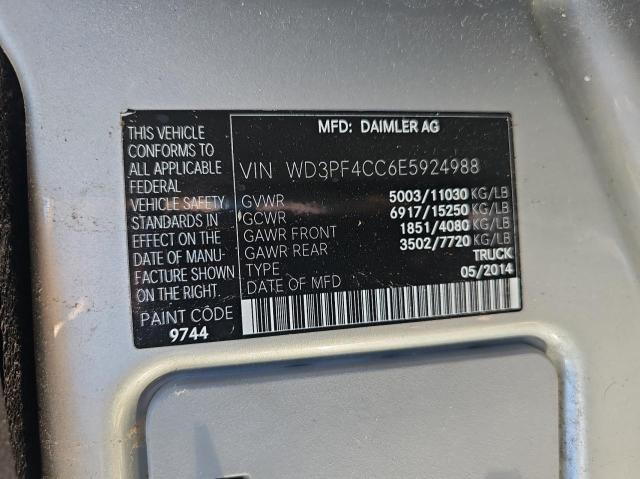 WD3PF4CC6E5924988 - 2014 MERCEDES-BENZ SPRINTER 3500 GRAY photo 10