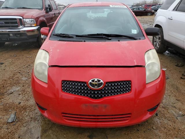 JTDJT923X75096272 - 2007 TOYOTA YARIS HATC RED photo 5