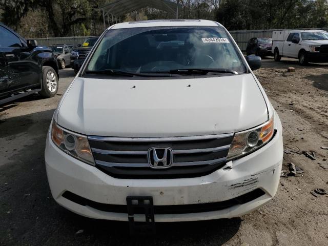 5FNRL5H63CB144491 - 2012 HONDA ODYSSEY EXL WHITE photo 5