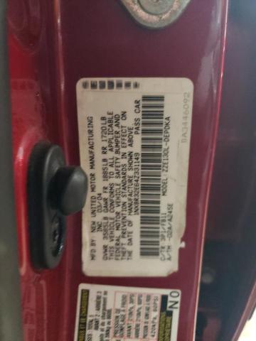 1NXBR32E64Z331149 - 2004 TOYOTA COROLLA CE RED photo 12