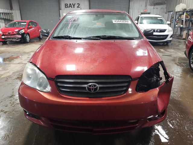 1NXBR32E64Z331149 - 2004 TOYOTA COROLLA CE RED photo 5