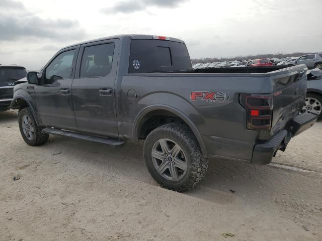 1FTEW1EG2JKF13143 - 2018 FORD F150 SUPERCREW GRAY photo 2