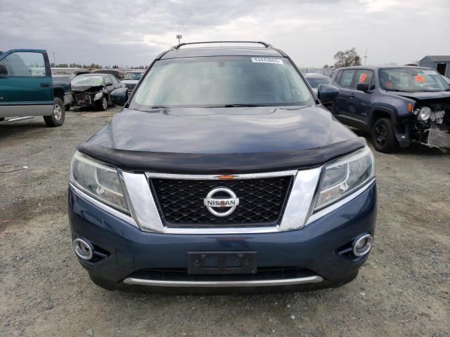 5N1AR2MN6EC723204 - 2014 NISSAN PATHFINDER S BLUE photo 5