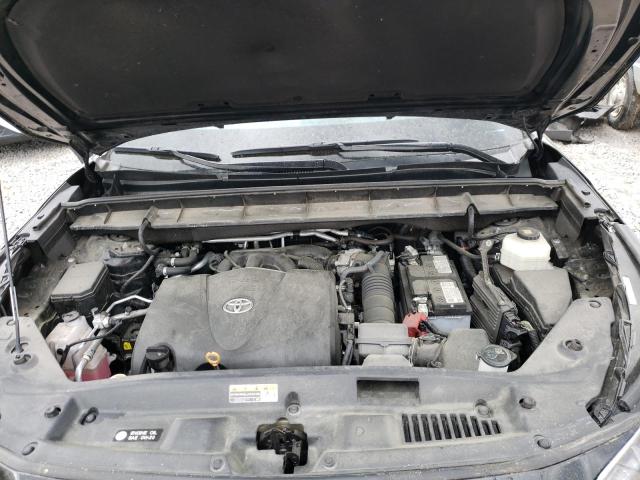 5TDGZRBH5MS127647 - 2021 TOYOTA HIGHLANDER XLE შავი ფოტო 12