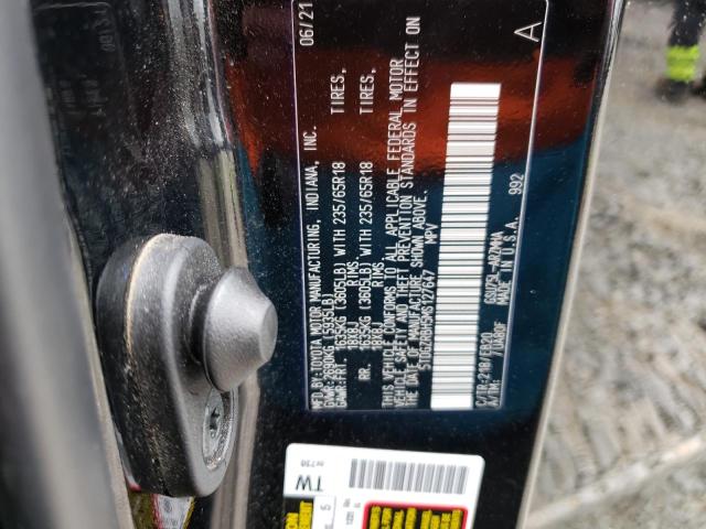 5TDGZRBH5MS127647 - 2021 TOYOTA HIGHLANDER XLE შავი ფოტო 13