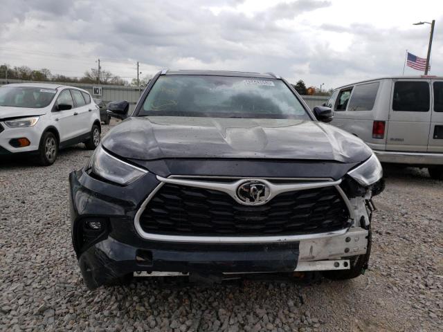 5TDGZRBH5MS127647 - 2021 TOYOTA HIGHLANDER XLE შავი ფოტო 5