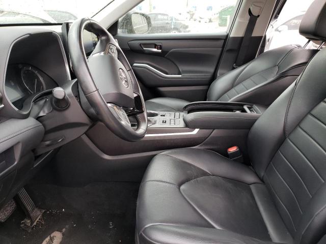 5TDGZRBH5MS127647 - 2021 TOYOTA HIGHLANDER XLE შავი ფოტო 7