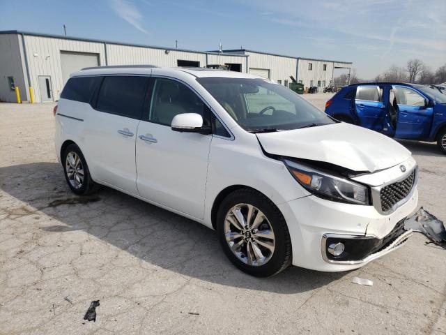 KNDME5C18F6034116 - 2015 KIA SEDONA SXL WHITE photo 4