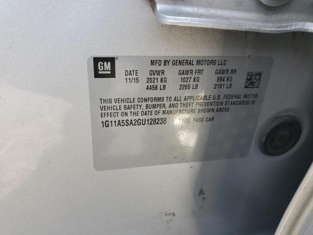 1G11A5SA2GU128238 - 2016 CHEVROLET MALIBU LIM LS ვერცხლისფერი ფოტო 13