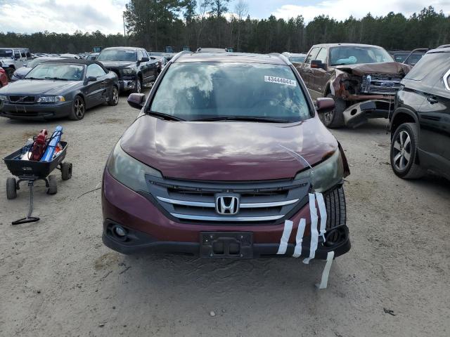 5J6RM3H70DL028765 - 2013 HONDA CR-V EXL BURGUNDY photo 5