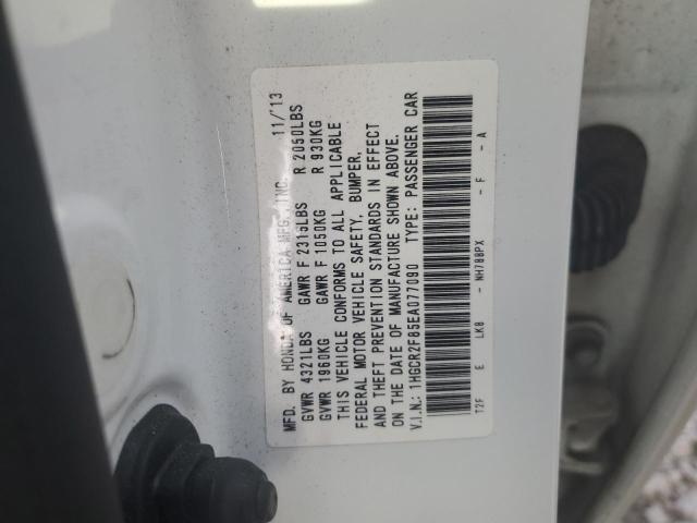 1HGCR2F85EA077090 - 2014 HONDA ACCORD EXL WHITE photo 12