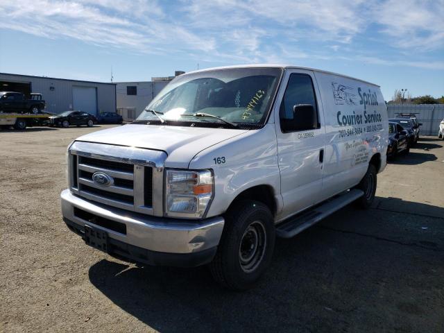 1FTNE2EW4DDA80157 - 2013 FORD ECONOLINE WHITE photo 1