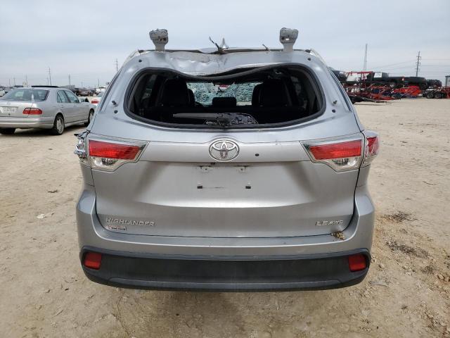 5TDBKRFH2GS297980 - 2016 TOYOTA HIGHLANDER LE SILVER photo 6