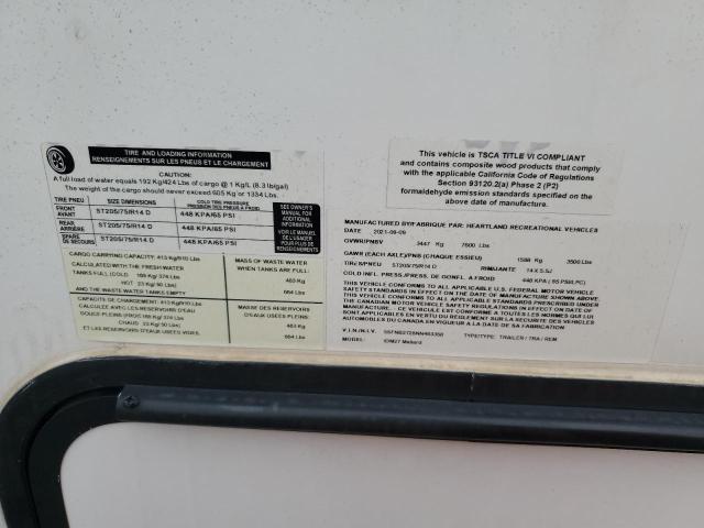 5SFNB2728NN483358 - 2022 HEARTLAND MALLARD 白色 照片 10