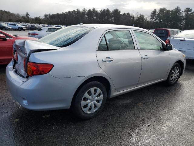 2T1BU40E99C184258 - 2009 TOYOTA COROLLA BASE SILVER photo 3