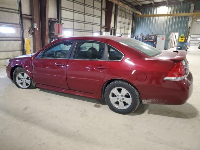 2G1WT57K091192696 - 2009 CHEVROLET IMPALA 1LT RED photo 2