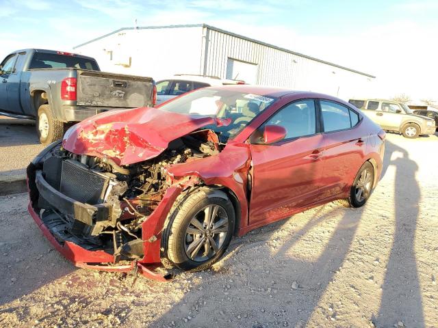 5NPD84LF1JH288360 - 2018 HYUNDAI ELANTRA SEL RED photo 1