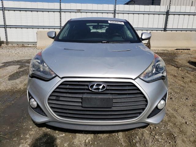 KMHTC6AE6EU199021 - 2014 HYUNDAI VELOSTER TURBO SILVER photo 5