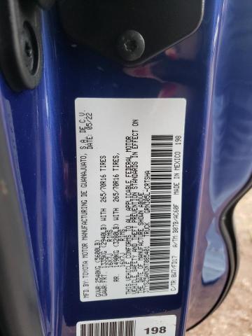 3TYSZ5AN3NT085401 - 2022 TOYOTA TACOMA ACCESS CAB Көк фото 12