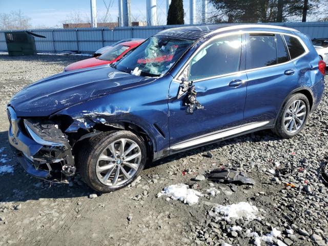 5UXTR9C54JLD89886 - 2018 BMW X3 XDRIVE30I BLUE photo 1