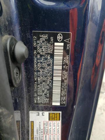 JTKJF5C72D3056480 - 2013 TOYOTA SCION TC 蓝色 照片 12