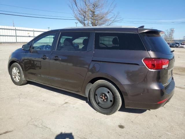 KNDMB5C13F6032685 - 2015 KIA SEDONA LX BROWN photo 2