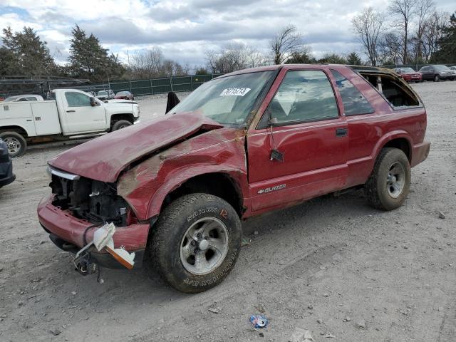 1GNCT18W5YK143021 - 2000 CHEVROLET BLAZER RED photo 1