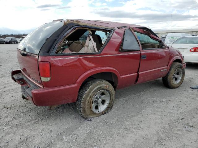 1GNCT18W5YK143021 - 2000 CHEVROLET BLAZER RED photo 3